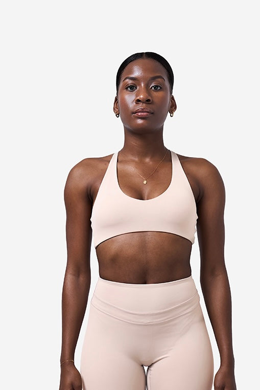 Beige Sports Bra